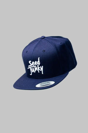 Navy Seed Junky Snapback Hat